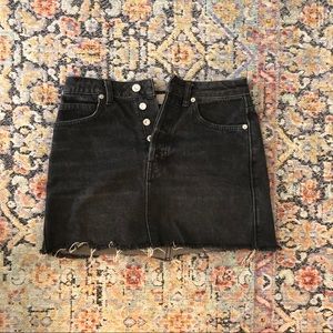 Free people denim skirt